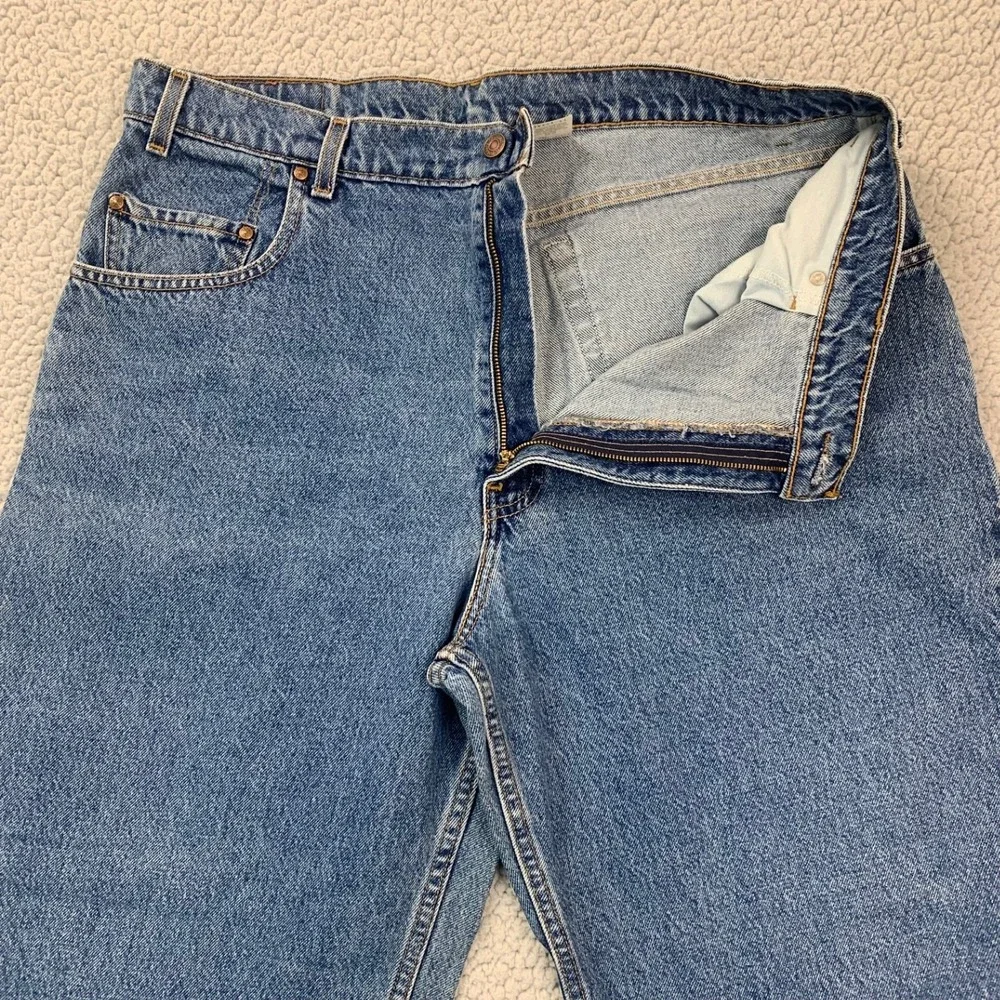Vintage 1993 Levis 545 Jeans Mens 40x30 Blue Loose Fit Orange‎ Tab Cotton 90s